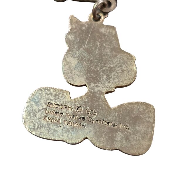 Vintage Snoopy peanuts Worlds Greatest Dad Pin with alittle yellowing fatherday - Picture 3 of 8